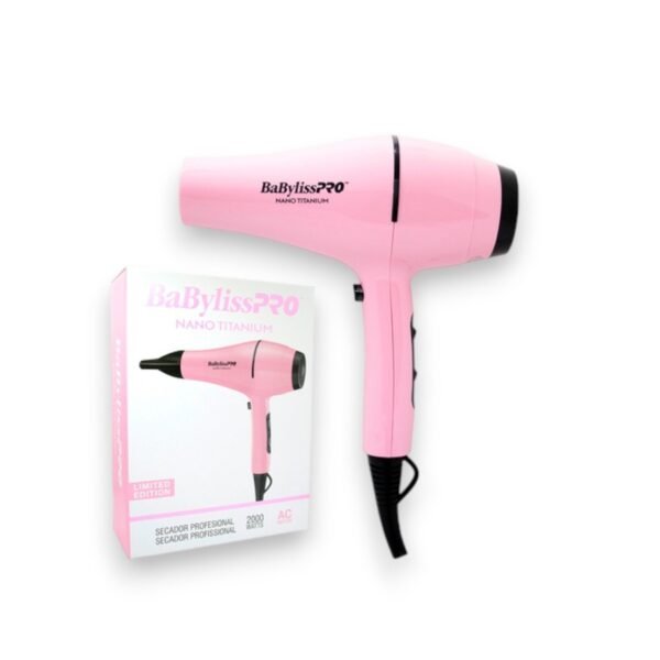 SECADOR NANO 2000W TITANIUM PINK BABYLISS
