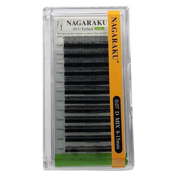 PESTAÑAS NAGARAKU 4D U 0.07 D MIX 8-15MMM