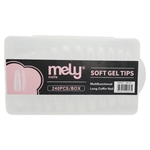 TIPS SOFT GEL LONG COFFIN NAIL