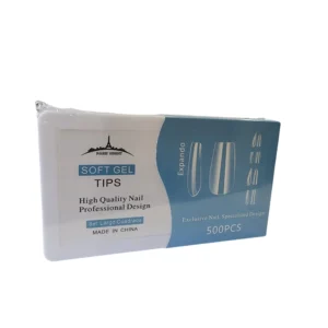 TIPS SOFT GEL 500PCS LARGO CUADRADA