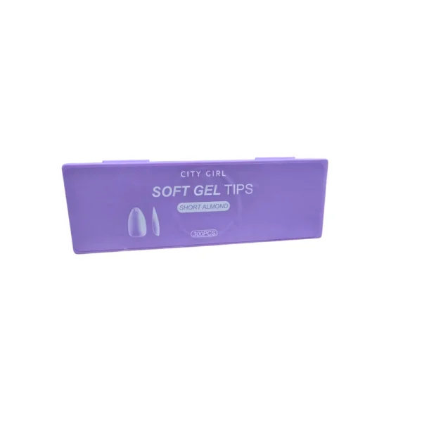 TIPS SOFT GEL ALMENDRA CORTA